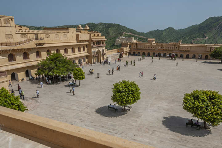 11 - India - Amber - fuerte de Amber - Jaleb Chowk o patio principal
